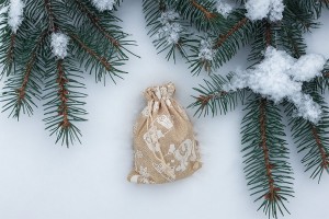 Christmas fabric pouch 130x180 mm fabric in different designs - 50 pcs-εικόνα_σύνθεση