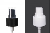 Plastic pump - 24/410 - with transparent cap for hand antiseptic, shampoo or cream
