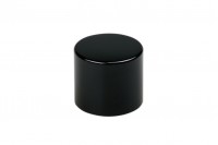 Plastic black cap with internal liner for bottle 100 ml (code 101-43)