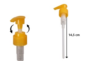 Pompe en plastique 24/410 avec sécurité pour shampooing, crème ou émulsion-εικόνα_σύνθεση