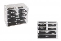 240x135x200mm Acrylic Organizer Case with 6 Drawers for Jewelry and Cosmetics