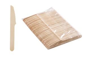 Couteaux en bois 140 mm - 100 pièces-1