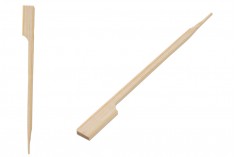 Brochettes de 120 mm en bambou avec poignée pour restauration et apéritifs - 200 pcs