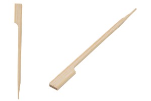 Ξυλάκια - καλαμάκια bamboo 120 mm με λαβή για catering και εδέσματα - 200 τμχ-εικόνα_προϊοντική