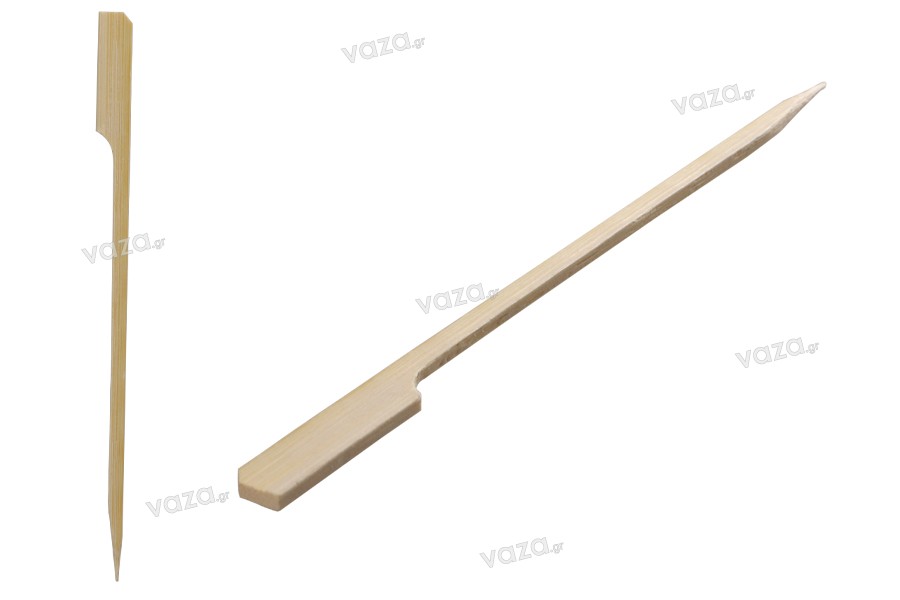 Ξυλάκια - καλαμάκια bamboo 150 mm με λαβή για catering και εδέσματα - 200 τμχ 