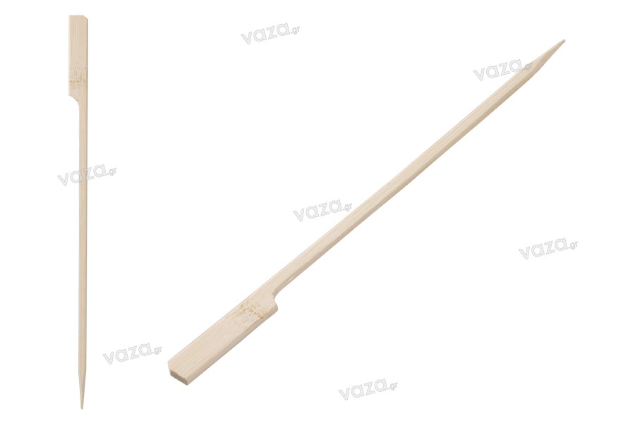 Sticks - 200 mm bamboo straws with handle for catering and dishes - 200 pcs