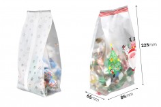 Christmas (heat sealable) plastic bags 85x65x225 mm - 50 pcs