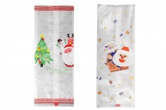 Christmas (heat sealable) plastic bags 85x65x225 mm - 50 pcs