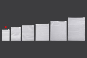 Verpackungstaschen 100x150 mm Kunststoff, durchscheinend matt mit Reißverschluss (Reißverschluss) - 100 Stk-bildgruppe