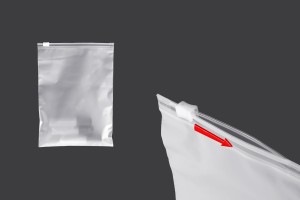Verpackungstaschen 150x200 mm Kunststoff, durchscheinend matt mit Reißverschluss (Reißverschluss) - 100 Stk-bildgruppe