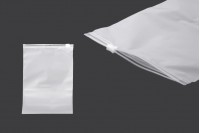Matte semi-transparent zipper plastic bag in size 150x200 mm - 100 pcs