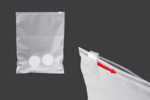 Sachets d'emballage en plastique 200 x 250 mm, semi-transparents mats avec fermeture éclair - 100 pcs-εικόνα_σύνθεση