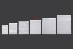 Verpackungstaschen 250x300 mm Kunststoff, transparent mit Reißverschluss - 100 Stck-bildgruppe