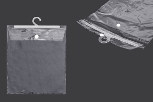 Sacs en plastique 22 x 31 cm avec cintre - 50 pcs-1