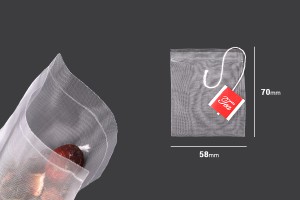 Sachets de thé 58x70 mm avec carte - 100 pcs-2