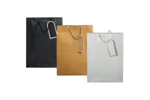 Sac cadeau en papier avec poignée en coton 240 x 80 x 320 mm en différentes couleurs-2