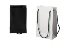 Papiergeschenktüte 110x60x180 mm mit Kordel - 20 Stck Papiergeschenktüte 110x60x180 mm mit Kordel - 20 Stck