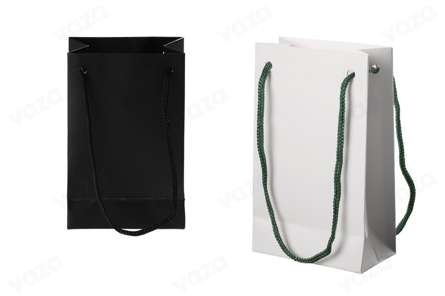 Sac cadeau en papier 110 x 60 x 180 mm avec cordon - 20 pcs Sac cadeau en papier 110 x 60 x 180 mm avec cordon - 20 pcs-photo_produit