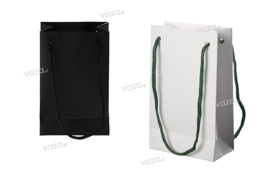 Sac cadeau en papier 110 x 60 x 180 mm avec cordon - 20 pcs