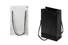 Sac cadeau en papier 110 x 60 x 180 mm avec cordon - 20 pcs