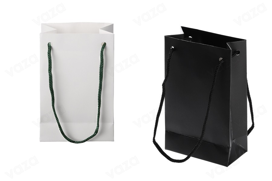 Sac cadeau en papier 110 x 60 x 180 mm avec cordon - 20 pcs Sac cadeau en papier 110 x 60 x 180 mm avec cordon - 20 pcs-photo_dimensions