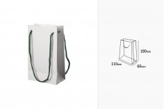 Sac cadeau en papier 110 x 60 x 180 mm avec cordon - 20 pcs