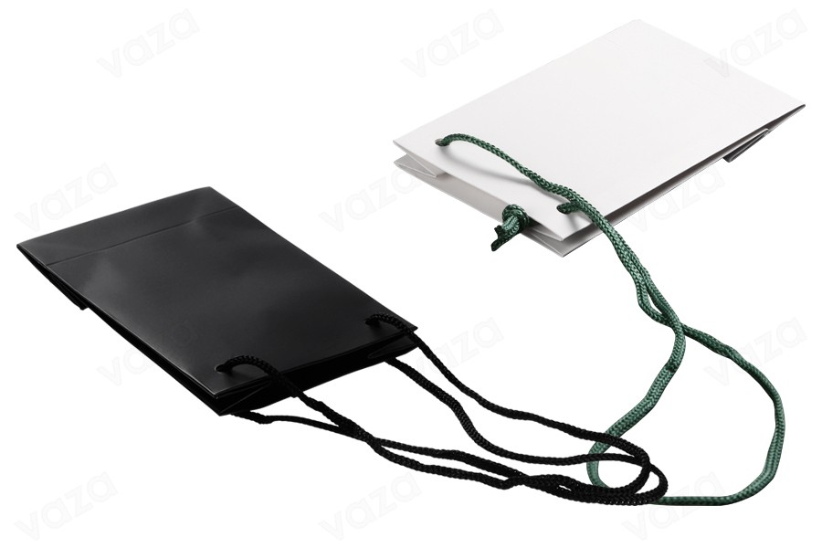 Sac cadeau en papier 110 x 60 x 180 mm avec cordon - 20 pcs Sac cadeau en papier 110 x 60 x 180 mm avec cordon - 20 pcs-photo_groupe