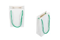 Sac cadeau en papier blanc 110 x 60 x 180 mm avec cordon - 20 pcs Sac cadeau en papier blanc 110 x 60 x 180 mm avec cordon - 20 pcs
