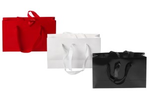 Sac cadeau 250 x 80 x 150 mm avec poignée et ruban à nouer de différentes couleurs - 20 pcs-5