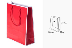 Papiertüte für Geschenke in 2 Farben 200x80x240-2