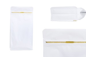 Standbodenbeutel aus Aluminium mit Druckverschluss verschließbar (durch Schweißgerät) 135x72x265mm - 50 Stücke-bildabmessungen