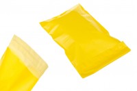 Sachets de transport de courrier 170 x 300 mm PE imperméable à l'eau avec fermeture auto-adhésive en couleur jaune - 100 pcs