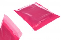 Sachets de transport de courrier 200 x 350 mm PE imperméable à l'eau avec fermeture auto-adhésive en couleur fuchsia- 100 pcs