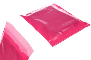 Sachets de transport de courrier 200 x 350 mm PE imperméable à l'eau avec fermeture auto-adhésive en couleur fuchsia- 100 pcs-εικόνα_προϊοντική