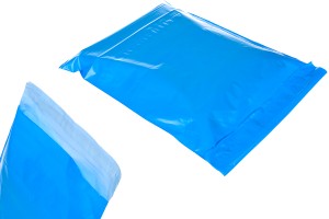 Sachets de transport de courrier 280 x 420 mm PE imperméable à l'eau avec fermeture auto-adhésive en couleur bleue - 100 pcs-εικόνα_προϊοντική