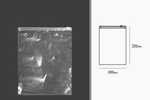 Sachets PE avec fermeture éclair 200 x 250 mm - 50 pcs-εικόνα_διαστάσεις