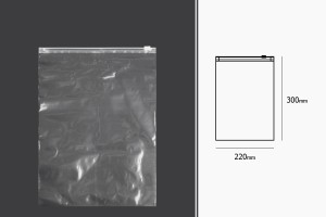 Sachets PE avec fermeture éclair 220 x 300 mm - 50 pcs-εικόνα_διαστάσεις