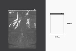 PE Beutel mit Reißverschluss 250x350 mm - 50 Stk-εικόνα_διαστάσεις