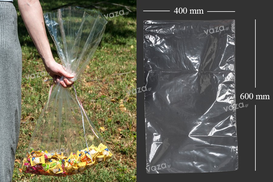 Σακουλάκια - Φιλμ συρρίκνωσης (POF shrink) για την συσκευασία τροφίμων 400x600mm - 100 τεμάχια