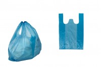 Σακούλα πλαστική 26x40 cm σε μπλε χρώμα - 100 τμχ