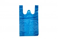 Blue plastic bag in size 20x32 cm - 100 pcs