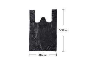 Black plastic bag in size 35x55  cm - 100 pcs-3