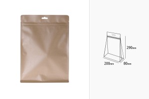 Taschen Kraft Formel Doy Pack-Verschluss „zip“, Aluminium Innenauskleidung und verschließbare durch Hitze 200x80x 290 mm - 50 Stk-2