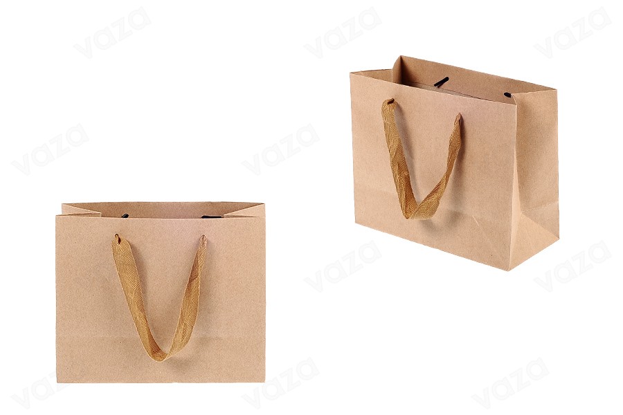 Sac cadeau écologique en papier kraft - poignée marron clair avec poignée noire de 20 mm 220 x 100 x 180 Sac cadeau écologique en papier kraft - poignée marron clair avec poignée noire de 20 mm 220 x 100 x 180-εικόνα_προϊοντική