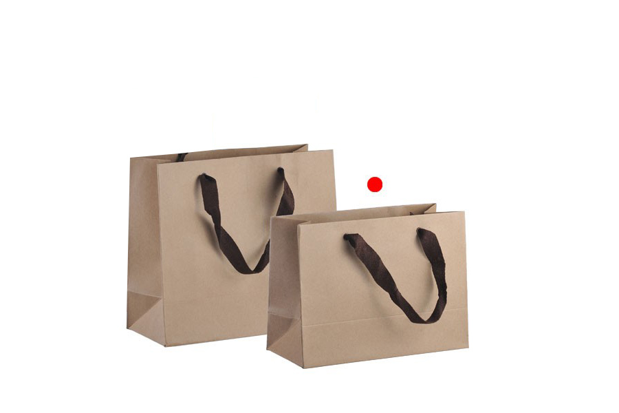 Geschenktasche aus Kraftpapier mit 20 mm Kordelhenkel- 230x100x170 Geschenktasche aus Kraftpapier mit 20 mm Kordelhenkel- 230x100x170