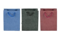 Sac en papier avec poignée 110 x 60 x 140 mm dans une variété de couleurs Sac en papier avec poignée 110 x 60 x 140 mm dans une variété de couleurs