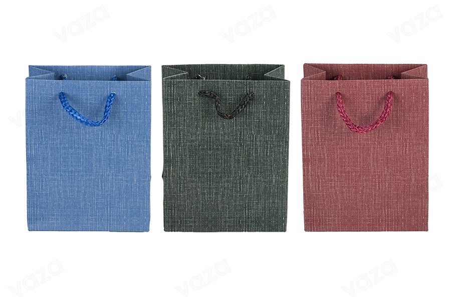 Sac en papier avec poignée 110 x 60 x 140 mm dans une variété de couleurs Sac en papier avec poignée 110 x 60 x 140 mm dans une variété de couleurs-εικόνα_προϊοντική