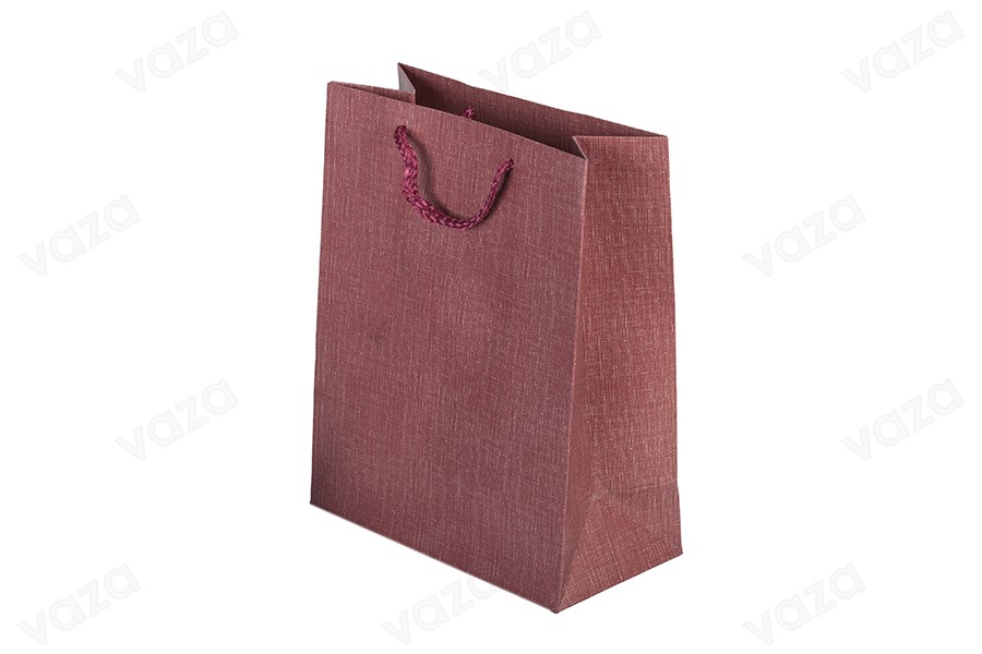 Papiertüte mit Henkel 160x80x200 mm in verschiedenen Farben Papiertüte mit Henkel 160x80x200 mm in verschiedenen Farben-εικόνα_διαστάσεις