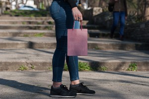 Sac en papier avec poignée 180 x 100 x 250 mm dans une variété de couleurs-2