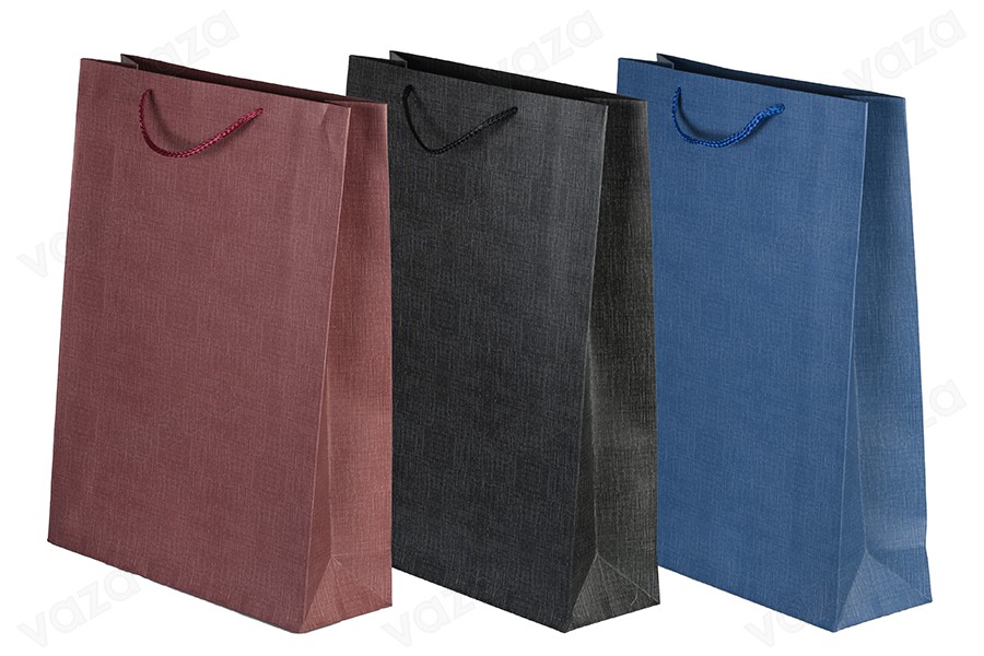 Papiertüte mit Henkel 315x105x420 mm in verschiedenen Farben Papiertüte mit Henkel 315x105x420 mm in verschiedenen Farben-εικόνα_προϊοντική